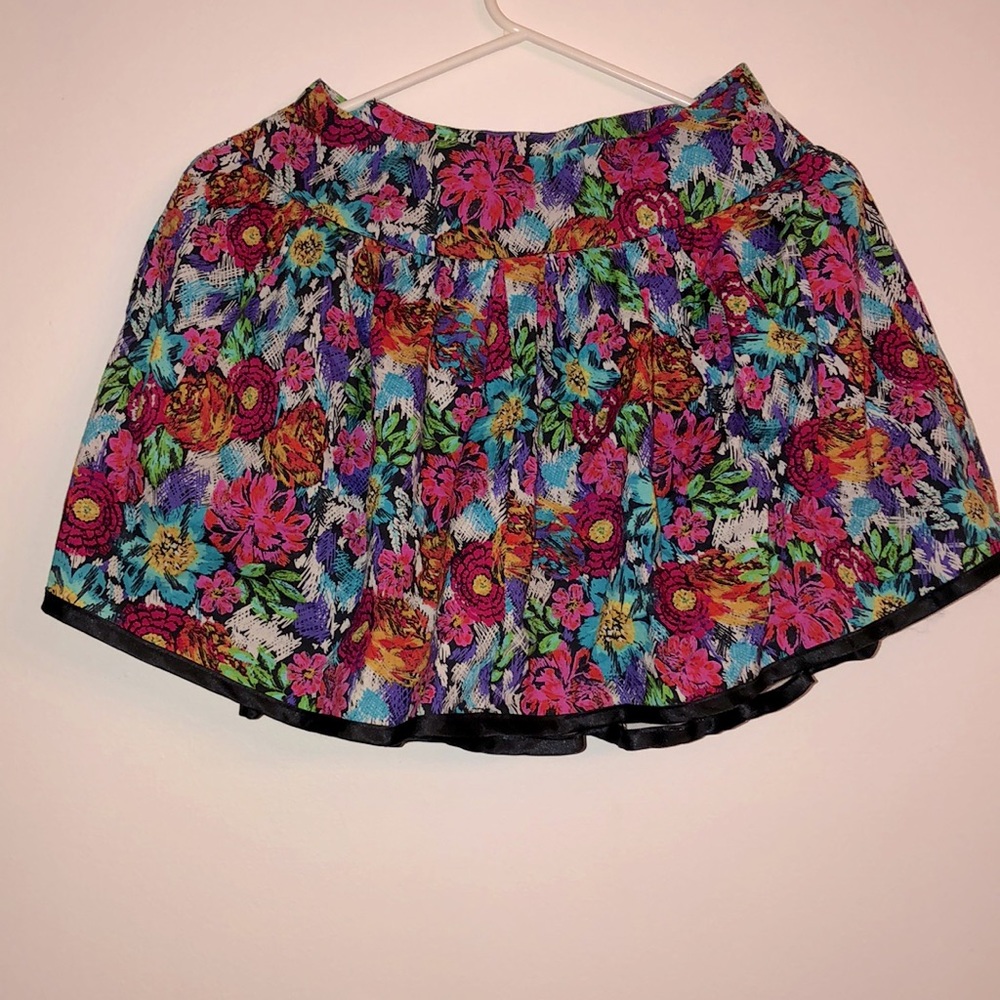 Flower mini skirt